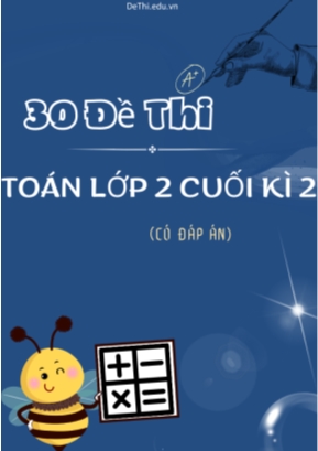 Bộ 30 Đề thi Toán Lớp 2 cuối kì 2 (Có đáp án)